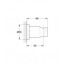  Rainshower Support mural pour douchette, Cool Sunrise brossé (27074GN0)