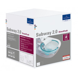  Subway 2.0 combipack WC Suspendu avec abattant SoftClose, blanc alpin (5614R201)
