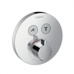 Hansgrohe Set de finition pour mitigeur thermostatique ShowerSelect S encastré avec 2 fonctions (15743000)