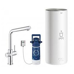 GROHE Red Duo Robinet et chauffe-eau taille L 30325001 - GROHE Red Duo Robinet et chauffe-eau taille L, Chromé (30325001)