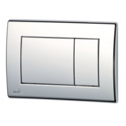 Alca Plaque de commande pour WC suspendus, Chrome brillant (m271)