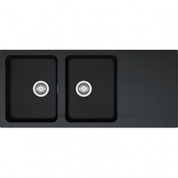 Franke Orion OID 621 évier double bac avec égouttoir en Tectonite Carbone