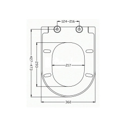  Abattant WC à fermeture douce Softclose adaptable sur la plupart des cuvettes, blanc (EASY2244)