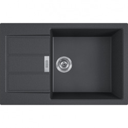 Franke SIRIUS - 2.0 S2D 611-78 Tectonite® Evier à encastrer avec bac XL Noir