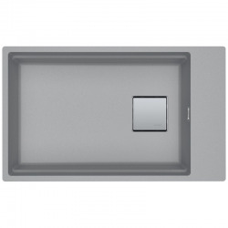 Franke Kubus 2 KNG 110-62 Fragranit+ Évier de cuisine sous-plan Pierre grise