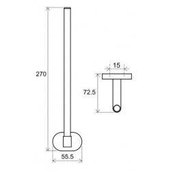  Chrome Porte-papier toilette (CR420.00)