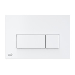 Alca Plaque de commande double touche blanche (M570)