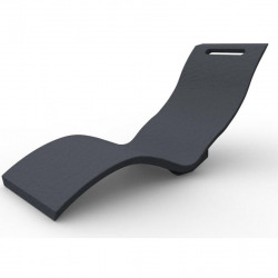 Arkema Design Serendipity - Chaise Longue  Effet Pierre Ergonomique Couleur Anthracite (S010/7016)