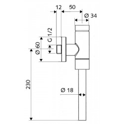  Basic Robinet de rinçage pour urinoir (96017000)