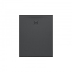 Laufen Pro Receveur de douche en gel coat Marbond, évacuation sur le côté court 100x90, Gris mat (H2109570780001)