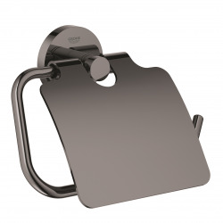 Grohe Essentials Dérouleur de papier mural en métal avec fixations cachées, Hard Graphite (40367A01)