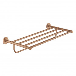 Grohe Essentials Rack porte-serviettes en métal avec fixations cachées, Warm Sunset brossé (40800DL1)