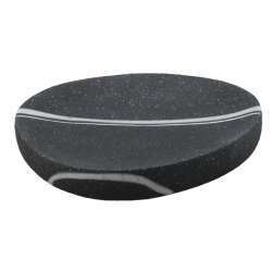 Optima Sidao Porte-savon en polyrésine, Noir (SID39)