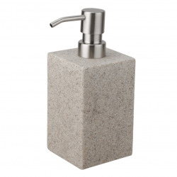 Optima Supera Distributeur de savon en polyrésine, Sable (SUP99)