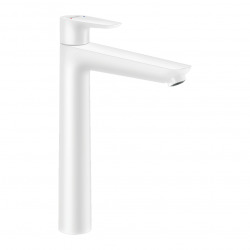 Hansgrohe Talis E 240 Mitigeur de lavabo avec tirette et vidage + ComfortZone 240, Blanc mat (71716700)