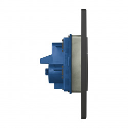 Even Plaque de commande double touche, Noir mat (38966KF0)