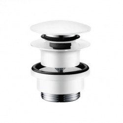 Hansgrohe Bonde Push-open pour mitigeurs lavabo et bidet, finition Finishplus, Blanc Mat (50100700)