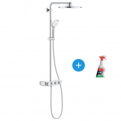Grohe Set Euphoria SmartControl System 310 Duo Colonne de douche thermostatique + Ravak Cleaner Chrome Spray nettoyant (26507000*)