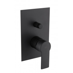 Swiss Aqua Technologies by Paffoni B-Way Set de finition de douche avec levier, 2 sorties, + Corps encastré inclus (SATBSBW215)