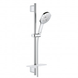 Grohe Rainshower Smartactive 130 Barre de douche 63cm avec Douchette à main 3 jets + Flexible 1,75cm, Chrome (26575000)
