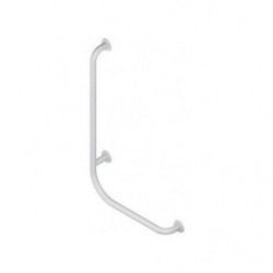 BEMETA HELP Barre de maintien fixe 80x55cm droit en forme de L, pose à droite, Comaxite, Blanc (301122044)