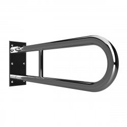 BEMETA HELP Barre de maintien relevable 81,3cm, en forme de U, Acier inoxydable (301102081)