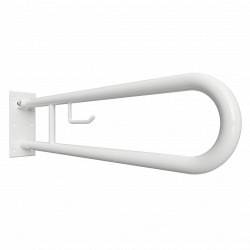BEMETA HELP Barre de maintien relevable 80cm en forme de U, Comaxite, Blanc (301102284)