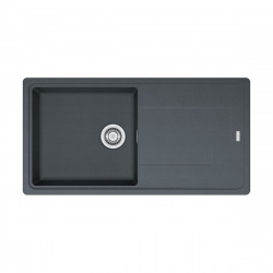 Franke Gemini GMD611-97 Evier 97x50 cm avec égouttoir réversible, Fradura, Anthracite (GMD611-97A)