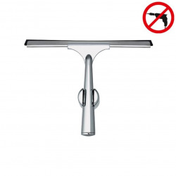 Tesa  Spaa Raclette de douche avec support mural, Chrome, pose facile sans perçage (40345-00000-00)