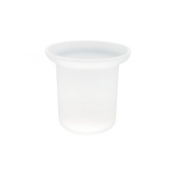 Tesa  Spare Pot de rechange en verre satiné pour Support de brosse WC (40333-00000-00)