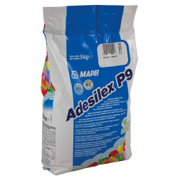Mapei Adesilex 95 Mortier-colle pour carrelage à adhérence élevée sans glissement vertical 5kg, Blanc (ADESILEXP95B)