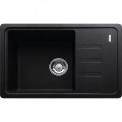 Franke Malta - BSG 611-62 Evier 62x43,5cm avec égouttoir réversible, Fragranit+, Onyx (BSG611-62ON)
