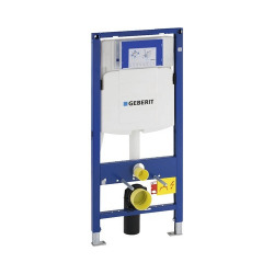  Pack WC Bati Geberit + Cuvette sans bride Swiss Aqua Technologies + Abattant SoftClose + plaque blanche (GebSATrimless-H)