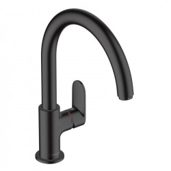 Hansgrohe Vernis Blend M35 Mitigeur de cuisine ComfortZone 210, 1jet, Noir mat (71870670)
