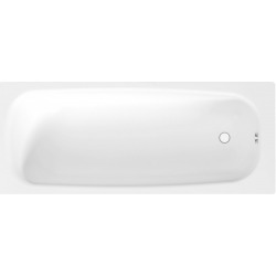 Jika (Groupe Roca) Tanza 170 x 70 x 39 cm Baignoire droite en acier émaillé, sans pieds, blanc (H2251810000001)