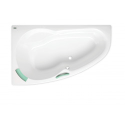 Siko 160 x 95 cm Luiza baignoire d'angle orientation gauche en acrylique, sans pieds, blanc (LU1600L)