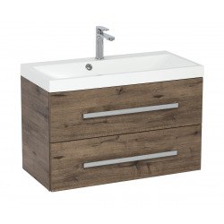  Meuble de salle de bain Naturel Cube Way 80x40 cm chêne wellington (CUBE280ZDWBU)