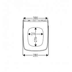 Villeroy et Boch Architectura Abattant WC Quickrelease et Softclosing (9M58S101)