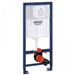 Pack WC Bâti-support + WC suspendu Ideal Standard Tesi Aquablade + Abattant ultra-fin avec frein de chute + Plaque Arena Chrome