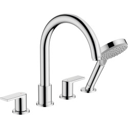 Hansgrohe Vernis Shape - Mitigeur bord de baignoire, installation 4 trous, Chrome (71459000)