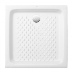 Villeroy & Boch O.novo Receveur de douche carré 70x70 cm antidérapant, en céramique, Blanc alpin (6028A701)