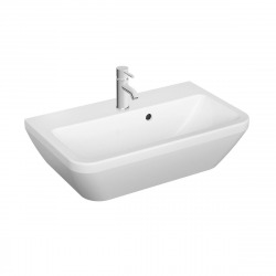 Vitra  Integra Lavabo suspendu 60x36 cm avec trou pour robinetterie au milieu, Blanc (7088-003-0001)