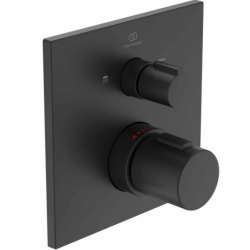 Ideal Standard Ceratherm T100 thermostatique encastre´ bain douche carre noir mat (A7522XG)