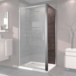  Next - Paroi de douche latérale seule 80cm en verre transparent + Profilés chromés brillants (140503.069.322)
