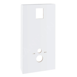  SOLIDO MONOBLOC Bâti-support classique 560x1160 mm, habillage blanc, plaque de commande chrome (39377LS0)