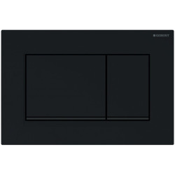 Sigma30 Plaque de déclenchement double touche, Noir/noir mat (115.883.DW.1)