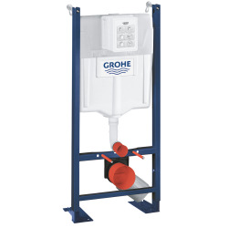 Pack WC Bâti Autoportant Rapid SL + WC sans bride Integra + Abattant softclose + Plaque chrome (ProjectIntegraRimless2.0-5)