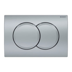 Geberit Delta01 plaque de déclenchement double touche, chrome mat (115.107.46.1)