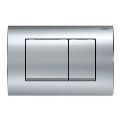 Geberit Delta30 plaque de déclenchement double touche, chrome brillant (115.137.21.1)