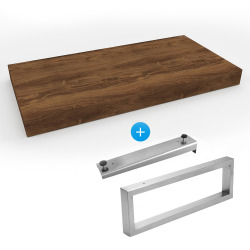 Naturel plan vasque 80x8x50 cm, Chêne Halifax naturel brun claire (DO10050DT)